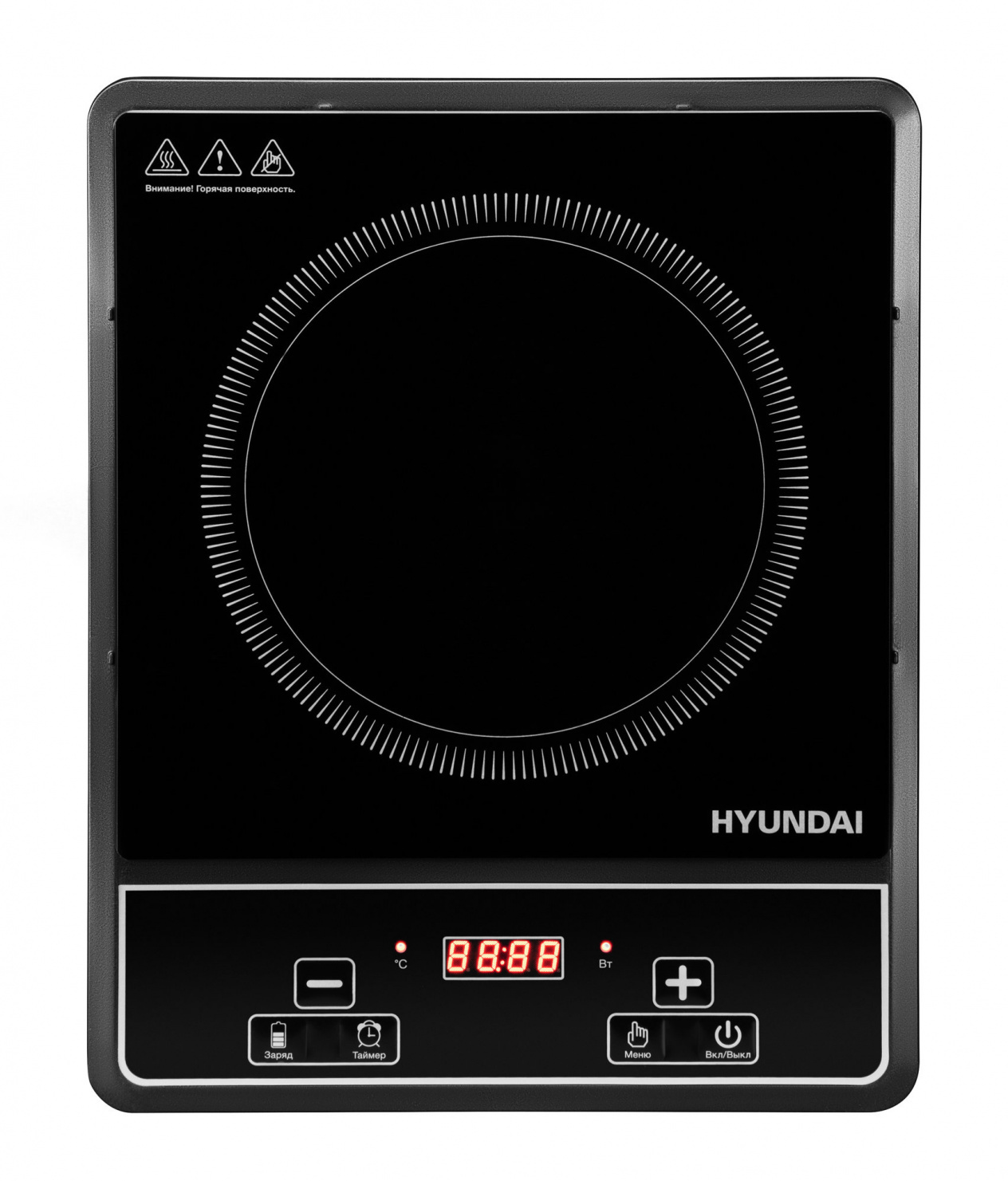 Изображение товара Электрическая настольная плита Hyundai HYC-0121 с одной конфоркой 28 см черный