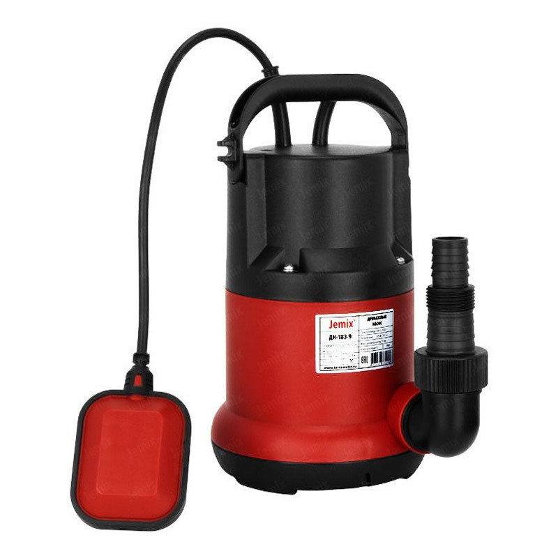 Изображение товара Jemix ДН-158-8 550 — погружной насос для чистой воды 8 м, 9 480 л/ч