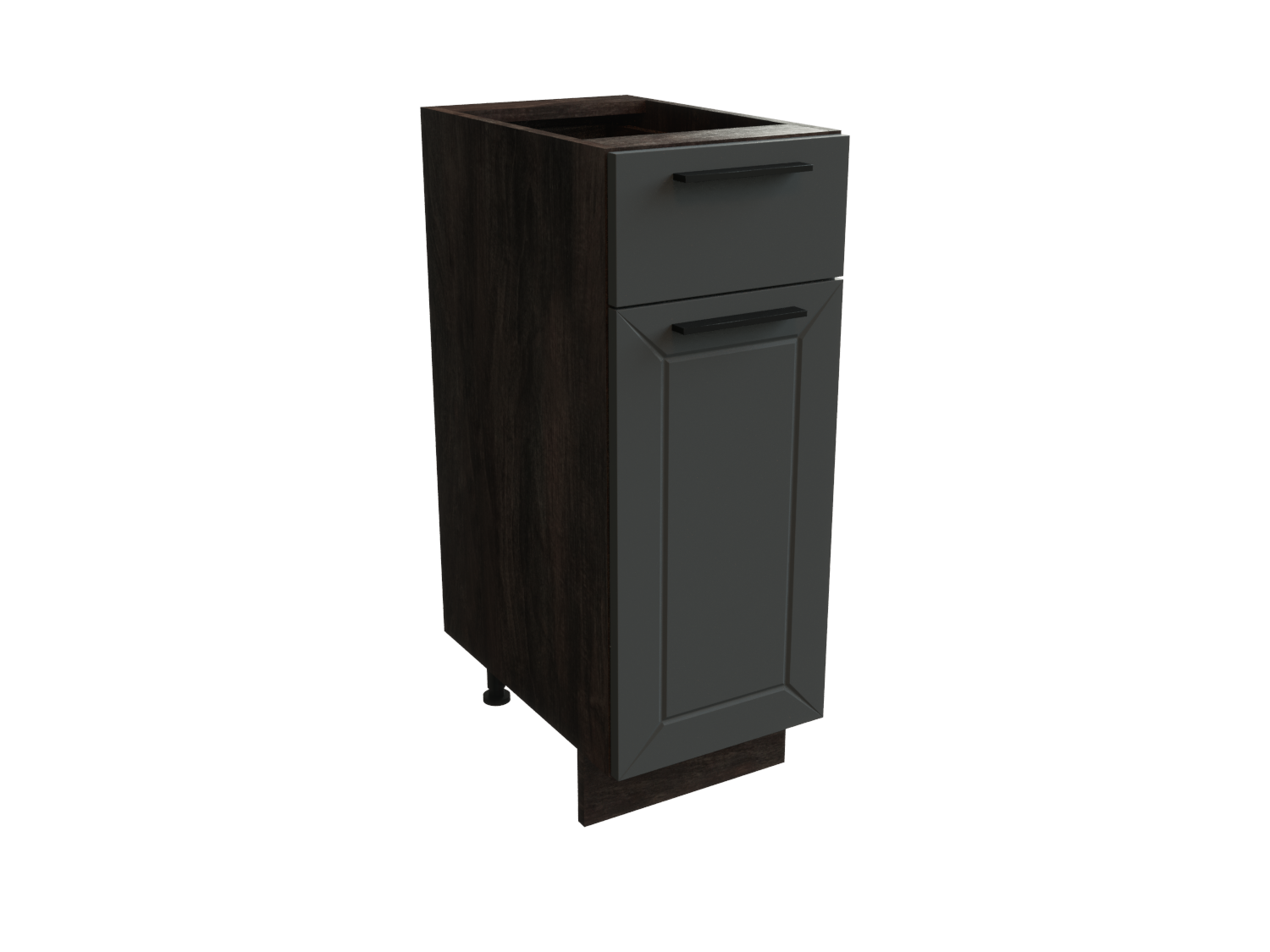 Изображение товара Напольный шкаф Глетчер 30x81.6x47.8 см, серый дуб кальяри/маренго