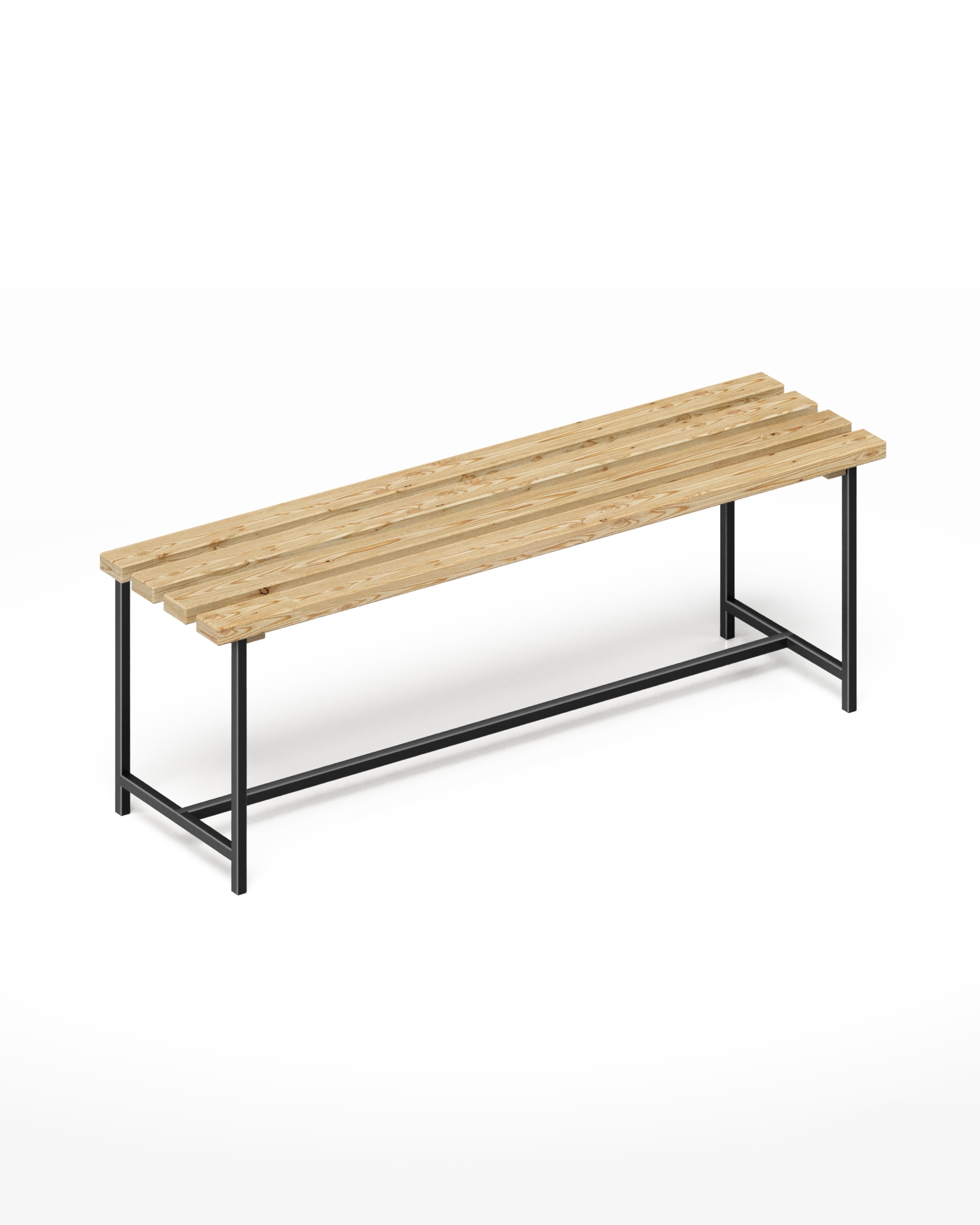 Изображение товара Садовая скамейка Solarius skam-net 137 см из дерева прочная и стильная