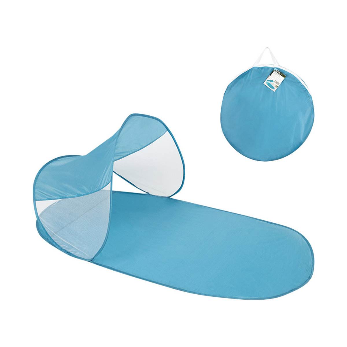 Изображение товара Складной шезлонг без подушки Ecos 258448 синий для отдыха на свежем воздухе