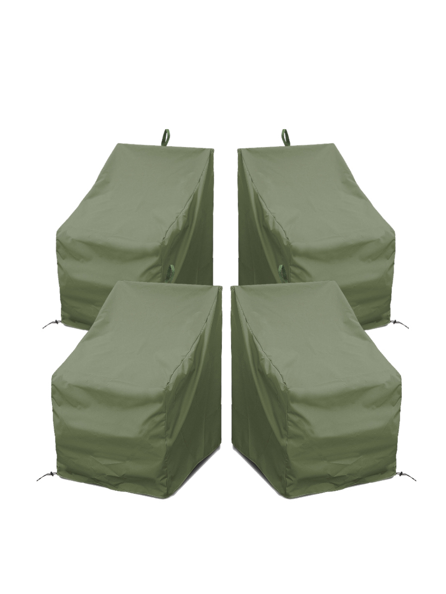 Изображение товара Комплект защитных чехлов для стульев из оксфорд 210 4 шт овальный дизайн