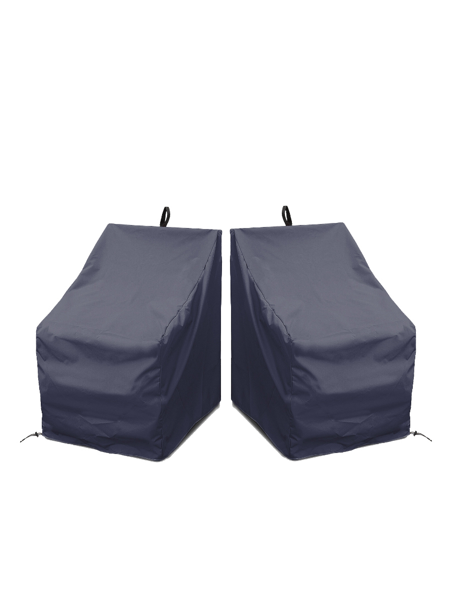Изображение товара Чехлы Tplus на стулья со спинкой 510x510x1010 мм 2 шт синий