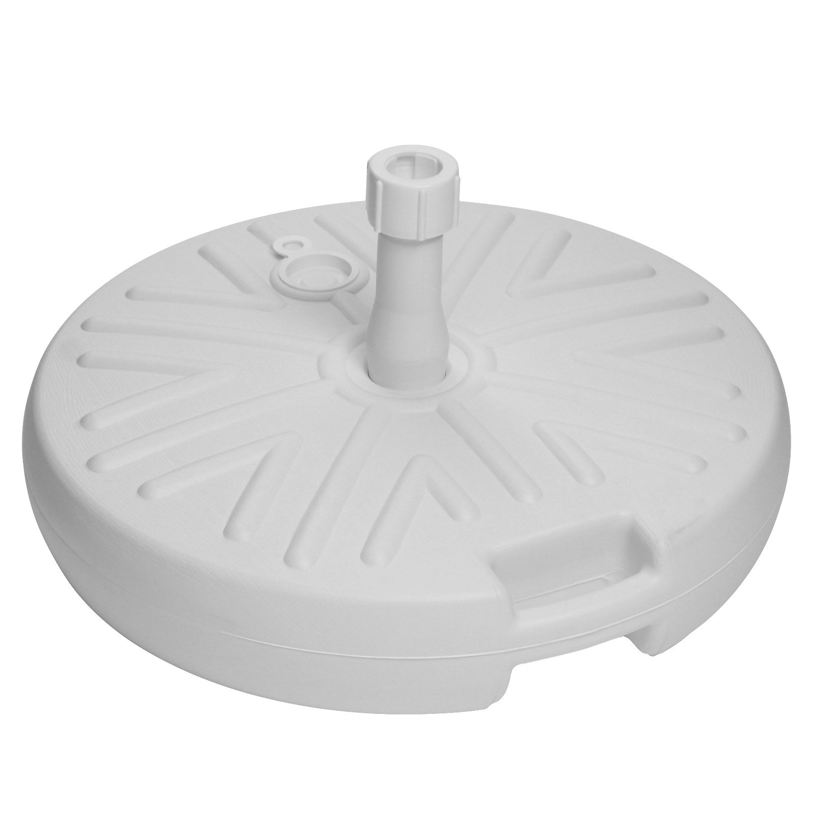 Изображение товара Круглая подставка под зонт белая 49x10 см для садового зонта