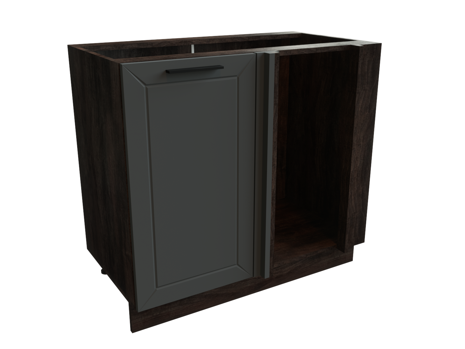 Изображение товара Напольный угловой шкаф Сурская мебель Маренго силк 99x81.6x57.4 см ЛДСП