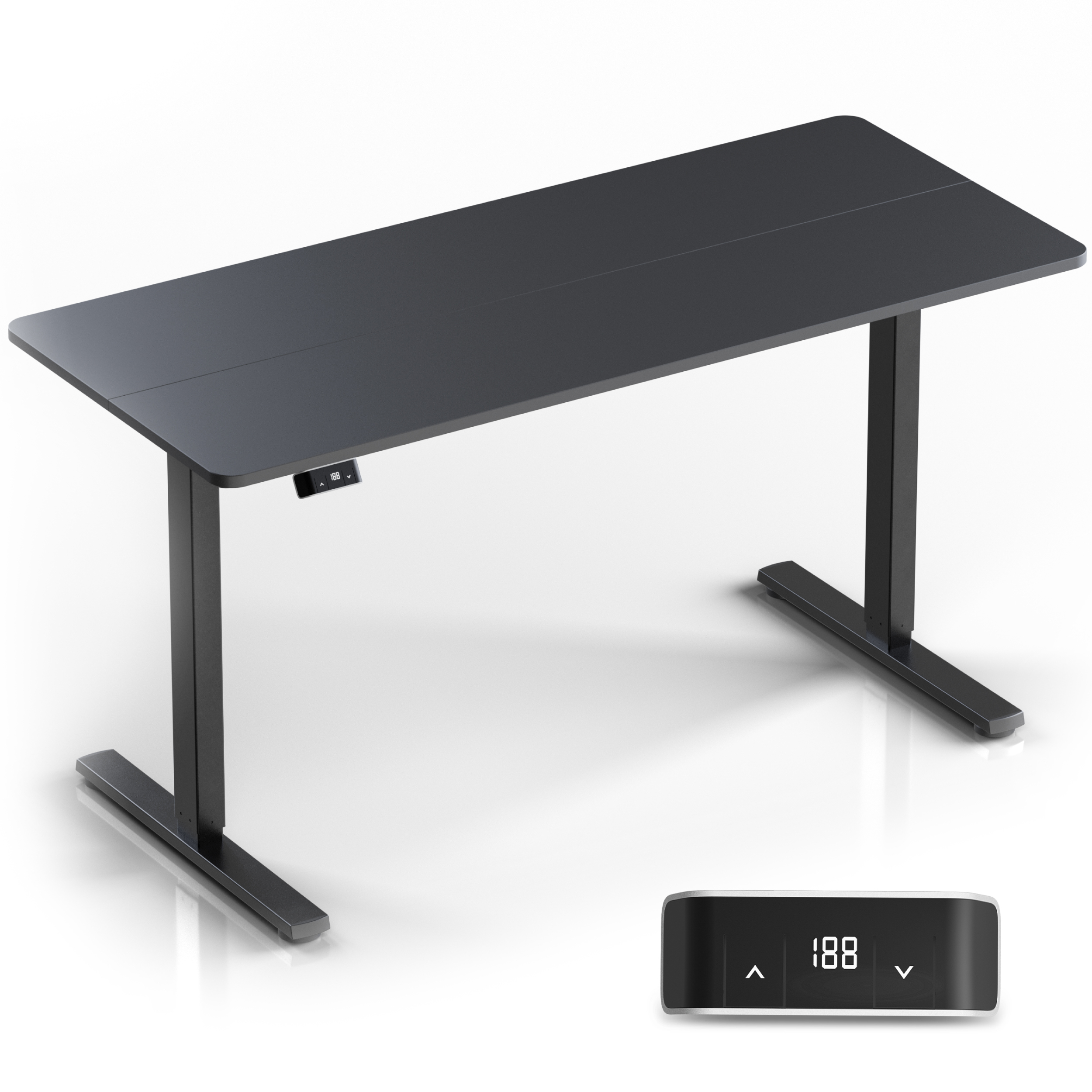 Изображение товара Стол для работы стоя Onkron WDT221E 60x118x140 см сталь цвет черный