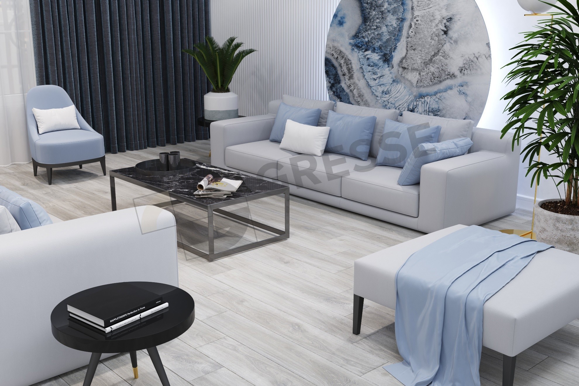 Изображение товара Керамогранит Gresse Ajanta GRS11-19Stmn 19.5x120см цвет серый