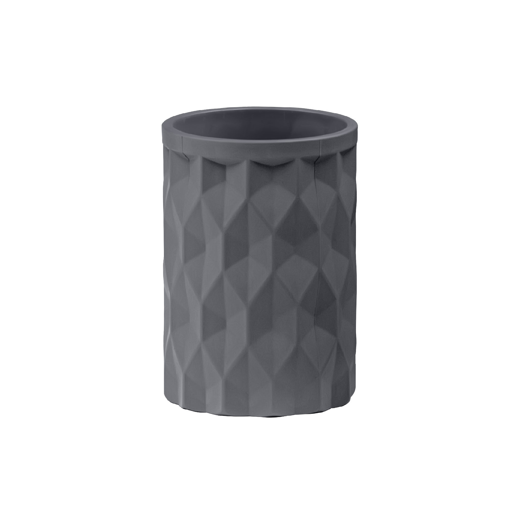 Изображение товара Стакан для зубных щеток Fixsen Diamond Gray FX-463-3 пластик серый