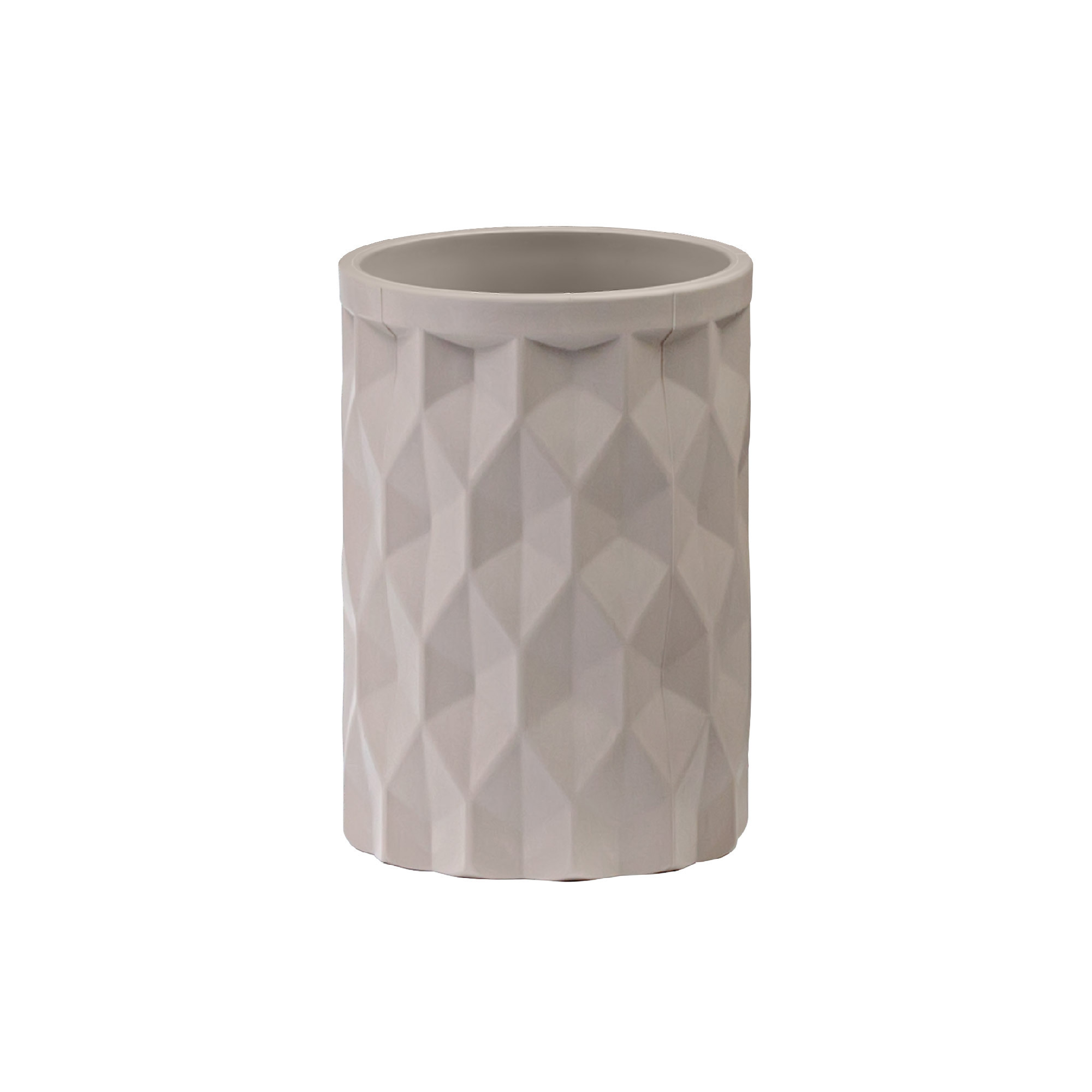 Изображение товара Стакан для зубных щёток Fixsen Diamond Beige FX-462-3, пластик, цвет бежевый