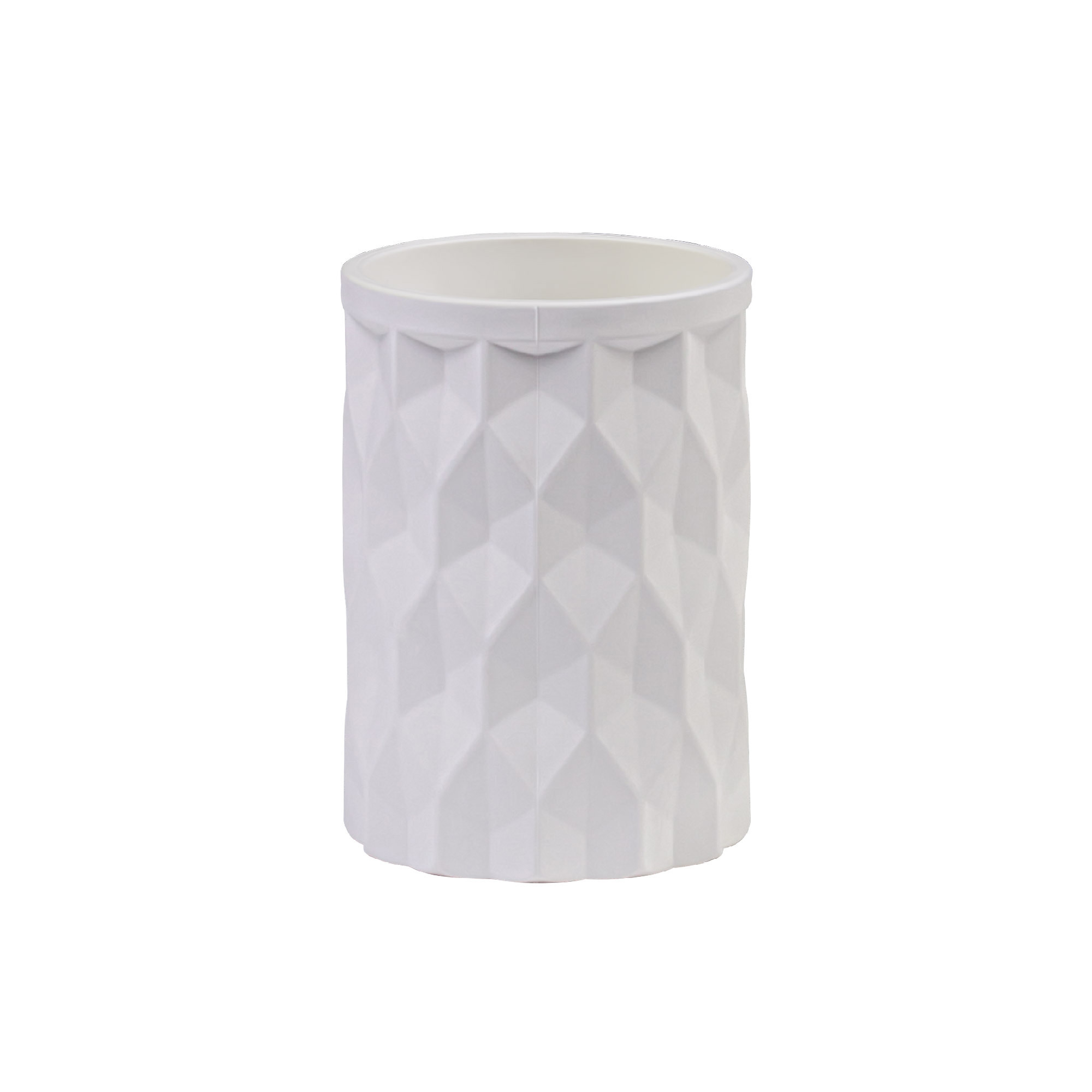 Изображение товара Стакан для зубных щёток Fixsen Diamond White FX-461-3, пластик, цвет белый