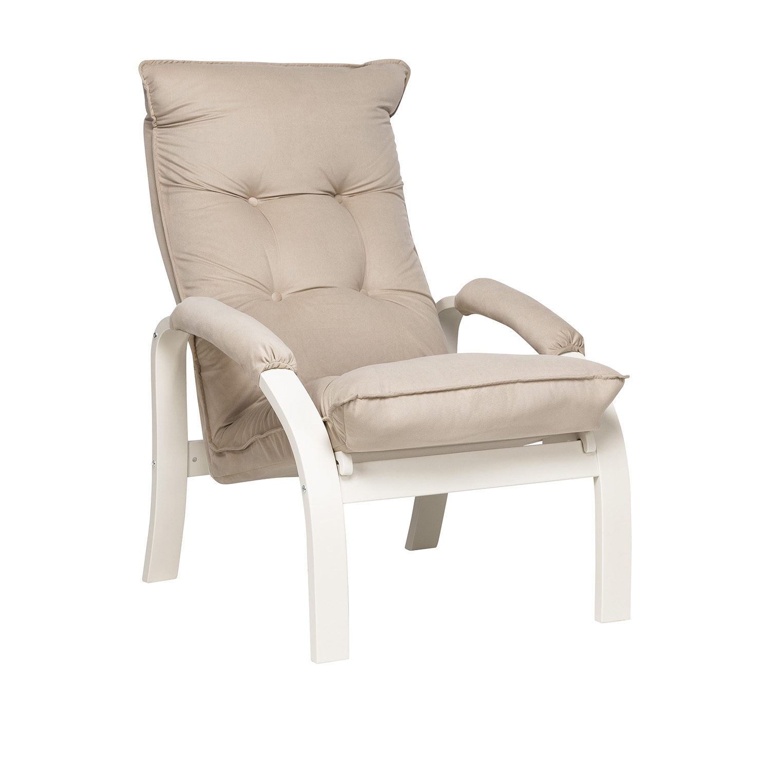 Изображение товара Кресло-трансформер Leset Левада 68.5x110x80 см велюр цвет слоновая кость/бежевый