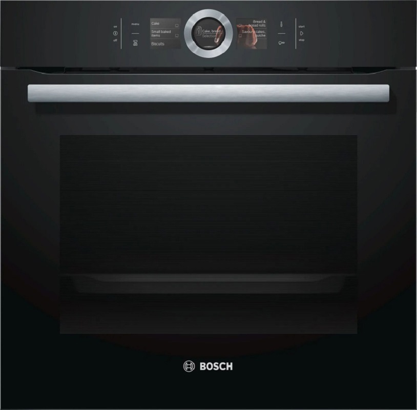 Изображение товара Электрический встроенный духовочный шкаф Bosch HBG676EB6 71л черный с технологиями