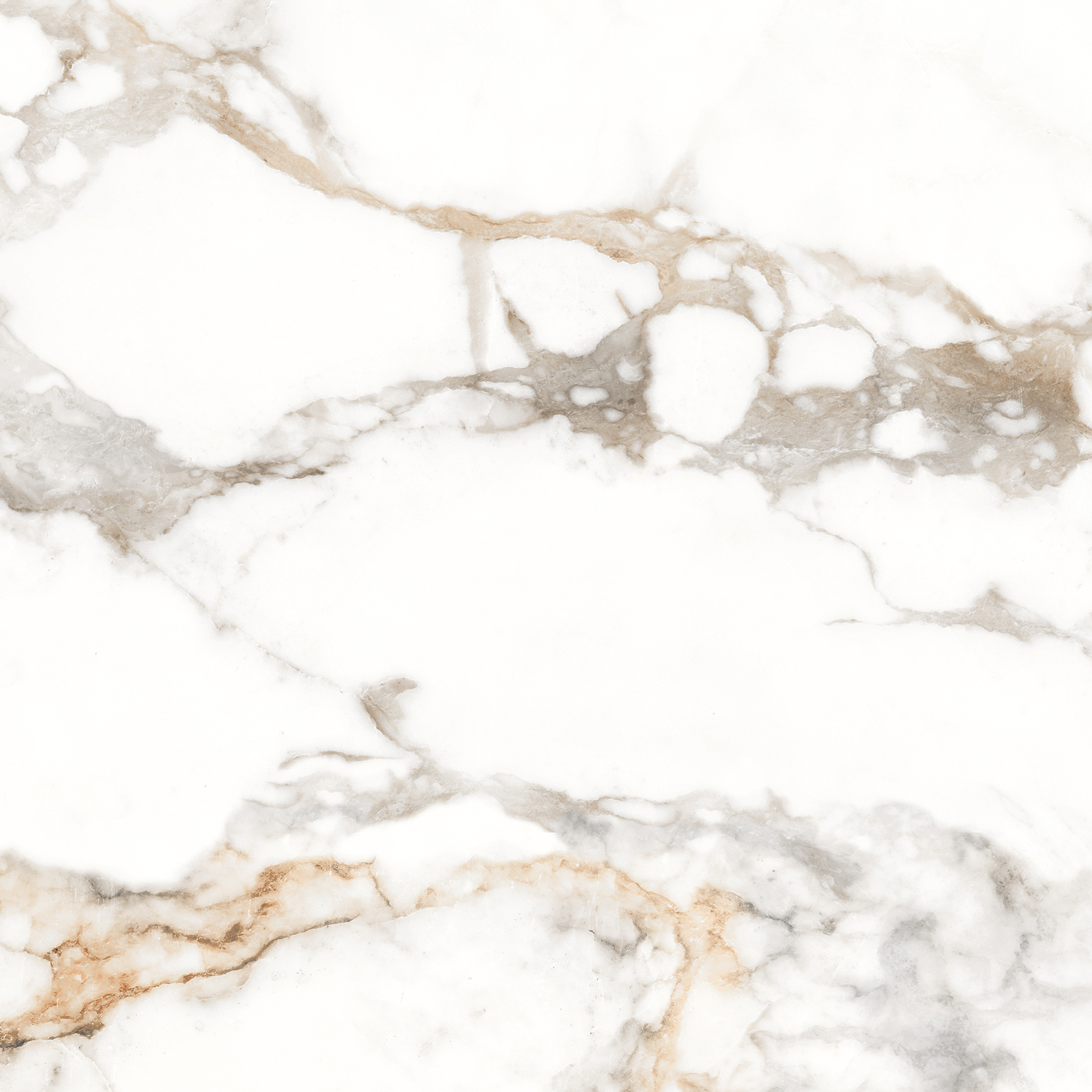 Изображение товара Глазурованный керамогранит Eternal Arascato Carrara 60x60 см серо-белый глянцевый
