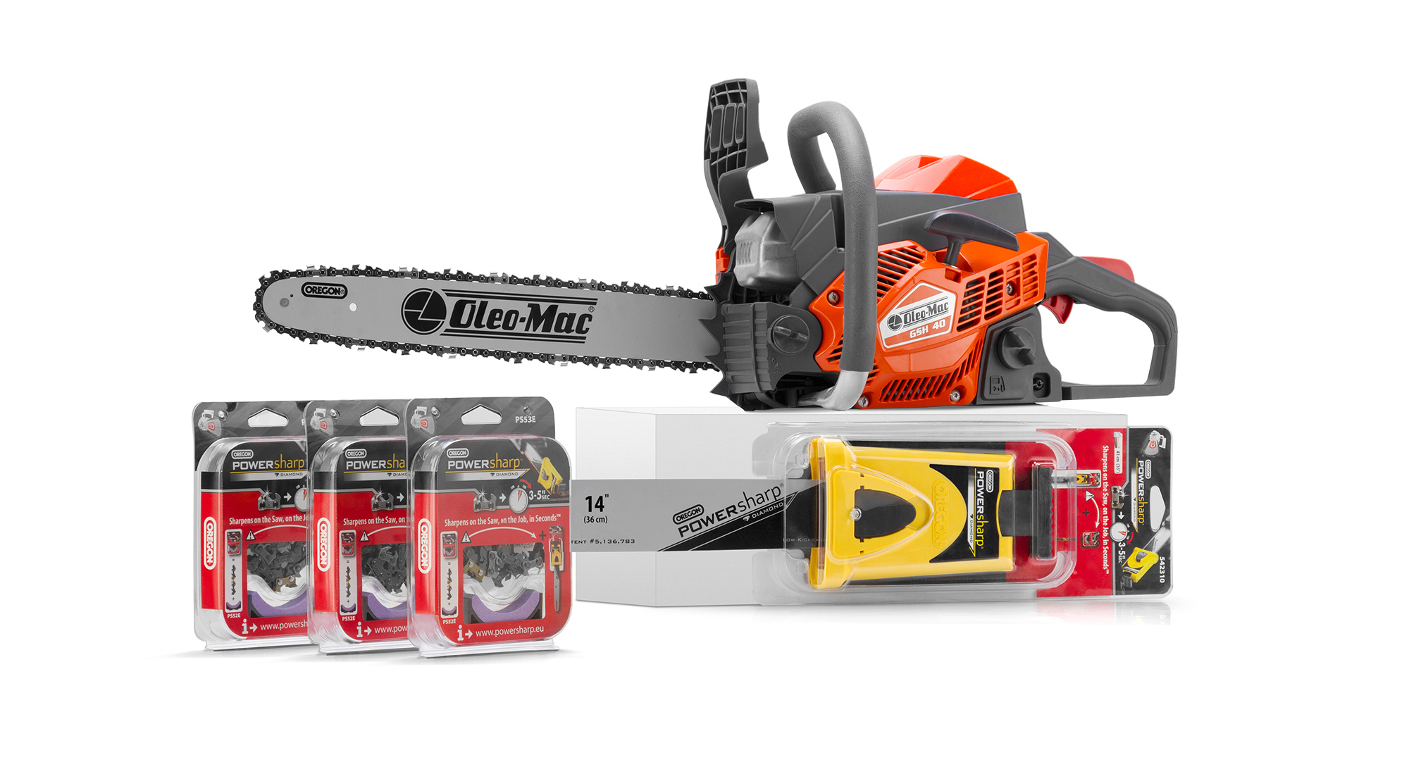 Изображение товара Бензопила Oleo-Mac GSH 40 2.3 л.с. 41 см с системой заточки PowerSharp