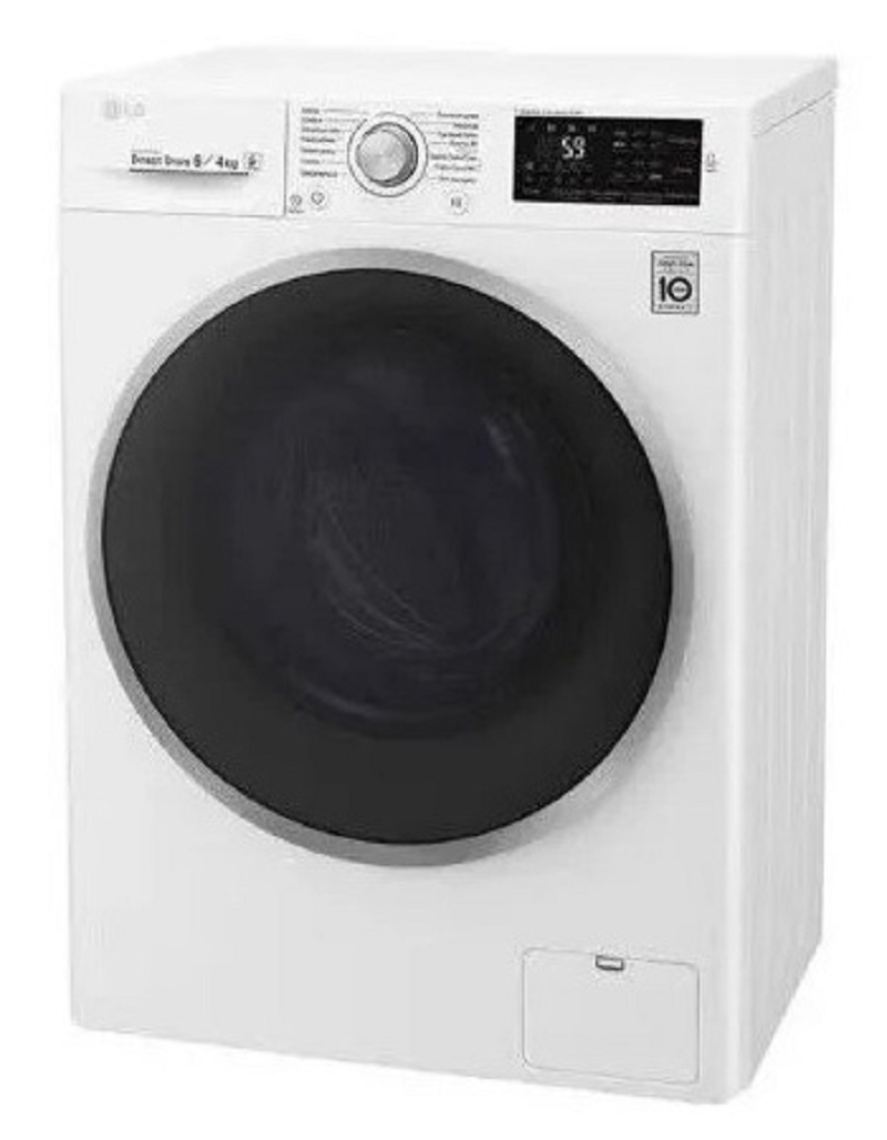 Изображение товара Стиральная машина LG F2J6NM7W 60x85x45 см 6 кг белый фронтальная