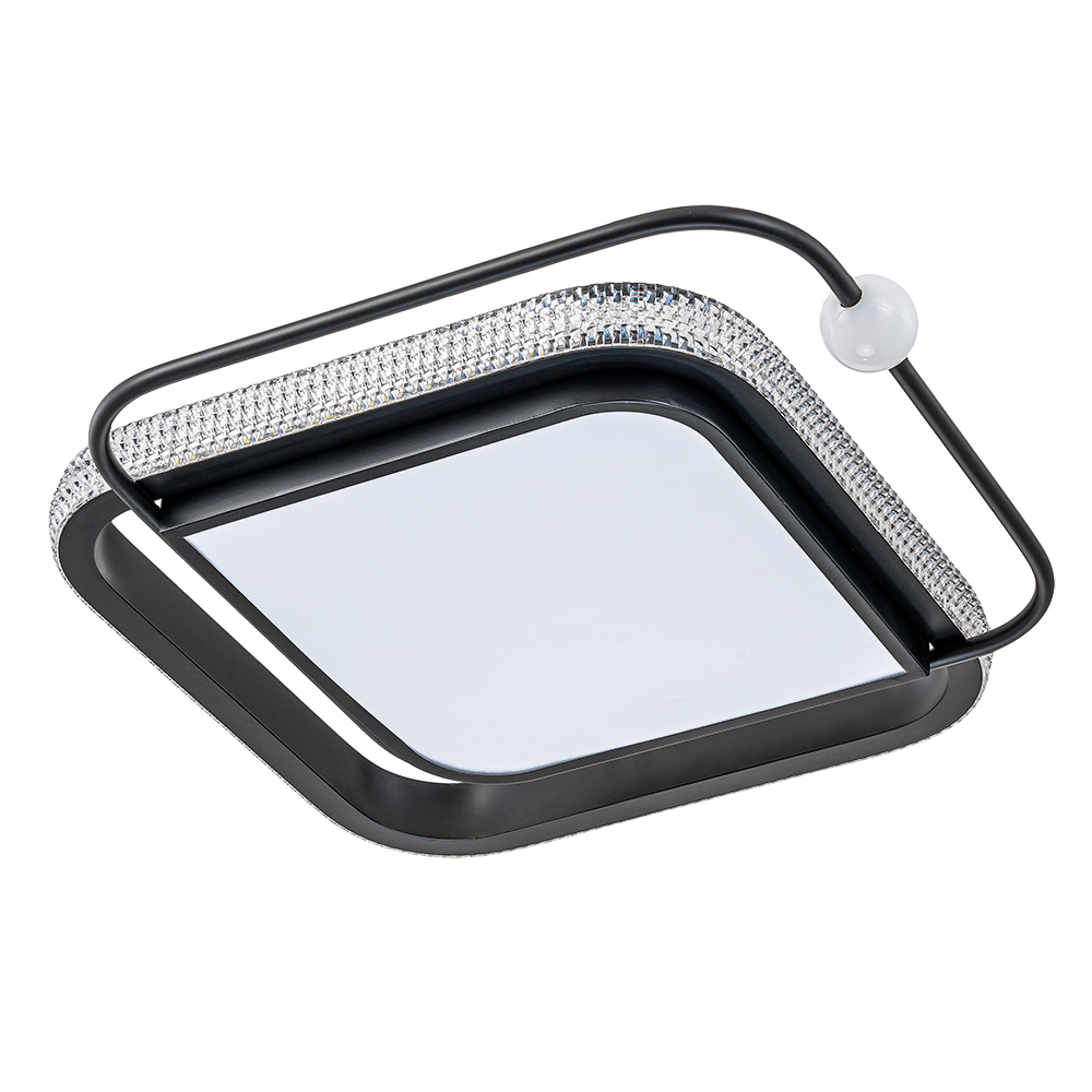 Изображение товара Люстра потолочная светодиодная Arte lamp Alsafi черная с пультом 74 Вт 6.2 м²