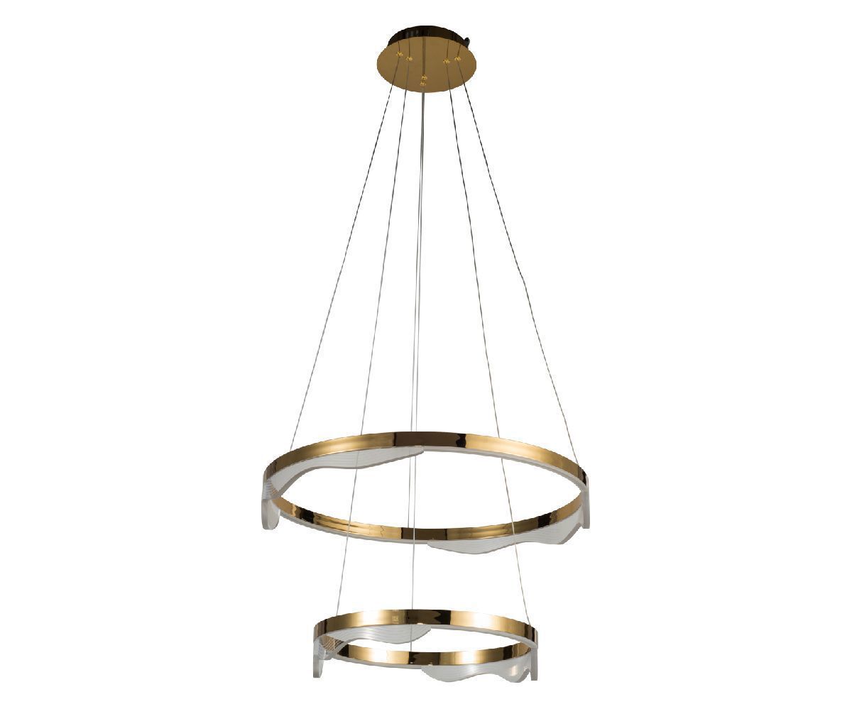 Изображение товара Светильник подвесной светодиодный Kink light 08263-60+40.36 30 м² теплый белый (желтый) свет цвет оранжевый/медный