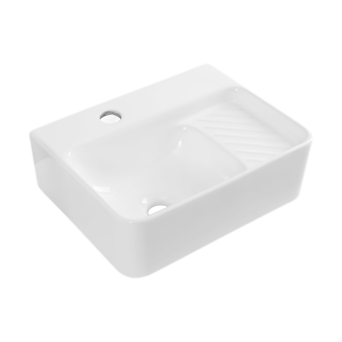 Изображение товара Раковина Aquanet Comfort Comfort-1 40 белая накладная прямоугольная