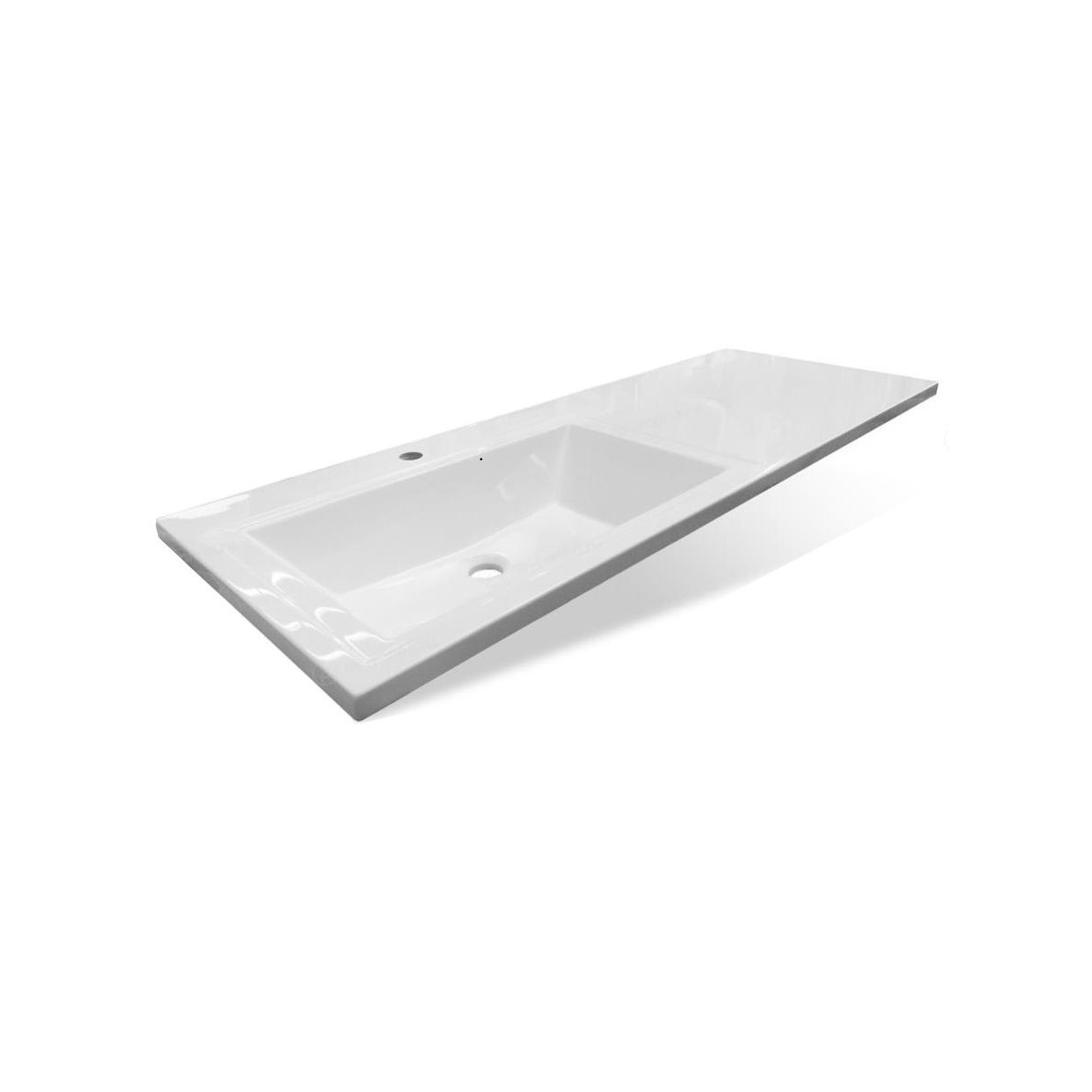 Изображение товара Раковина-столешница Эстет Даллас 130 L 130.2см цвет белый