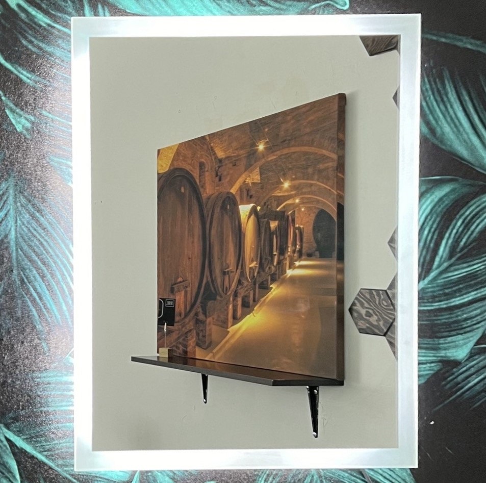 Изображение товара Зеркало для ванной Alfa mirrors Niko lite 56 Niko-56VzVh-lite с подсветкой 50x60см