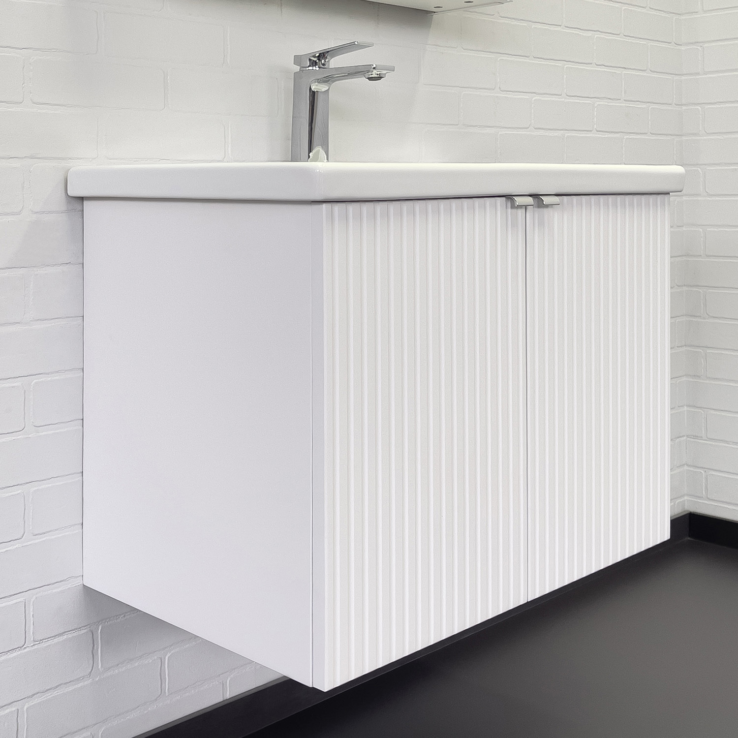 Изображение товара Тумба-умывальник COMFORTY Lima 70 Белый подвесная с раковиной Como 70