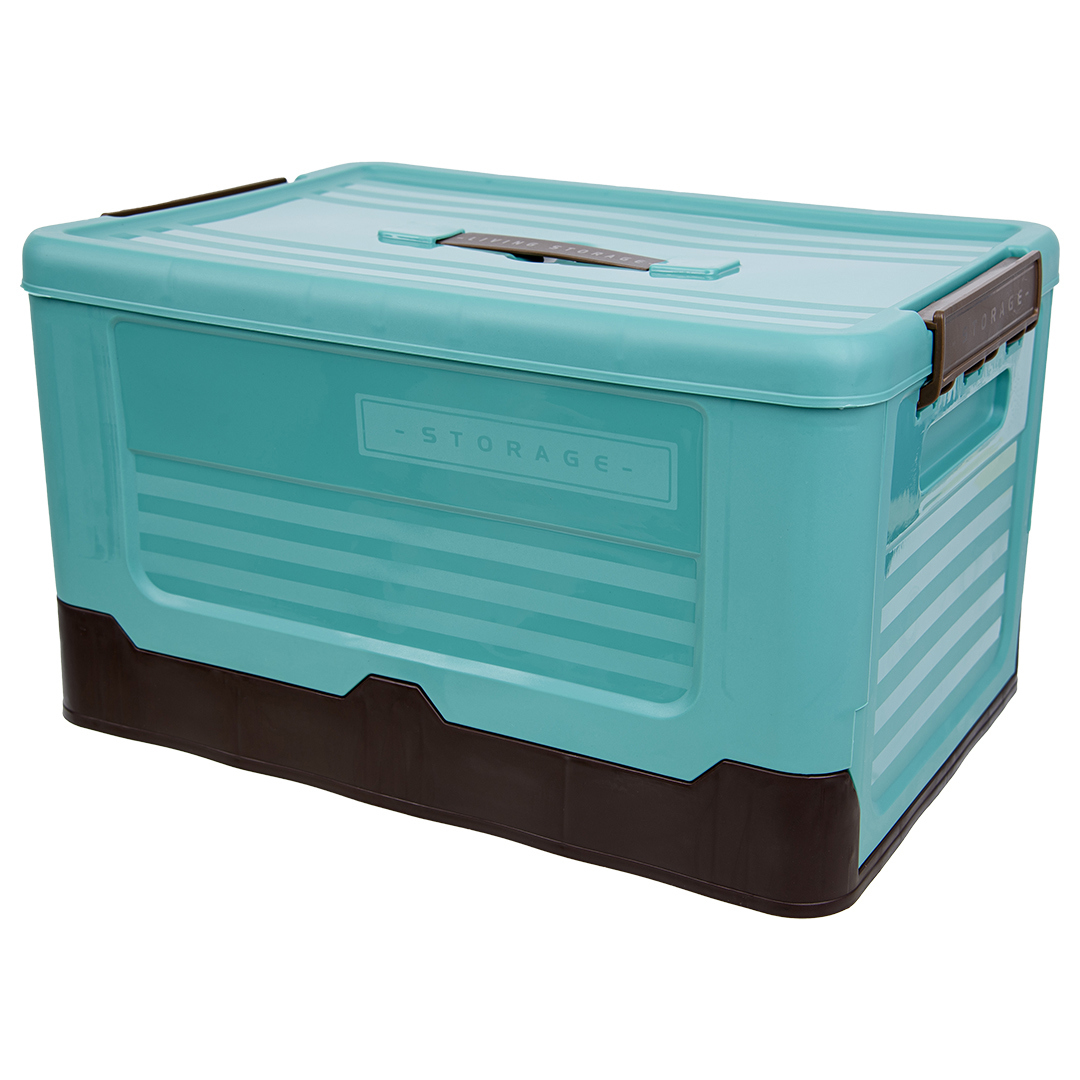 Изображение товара Пластиковый короб Handy Home Fancy-hh97-M 28x8x28 см голубой и темно-коричневый