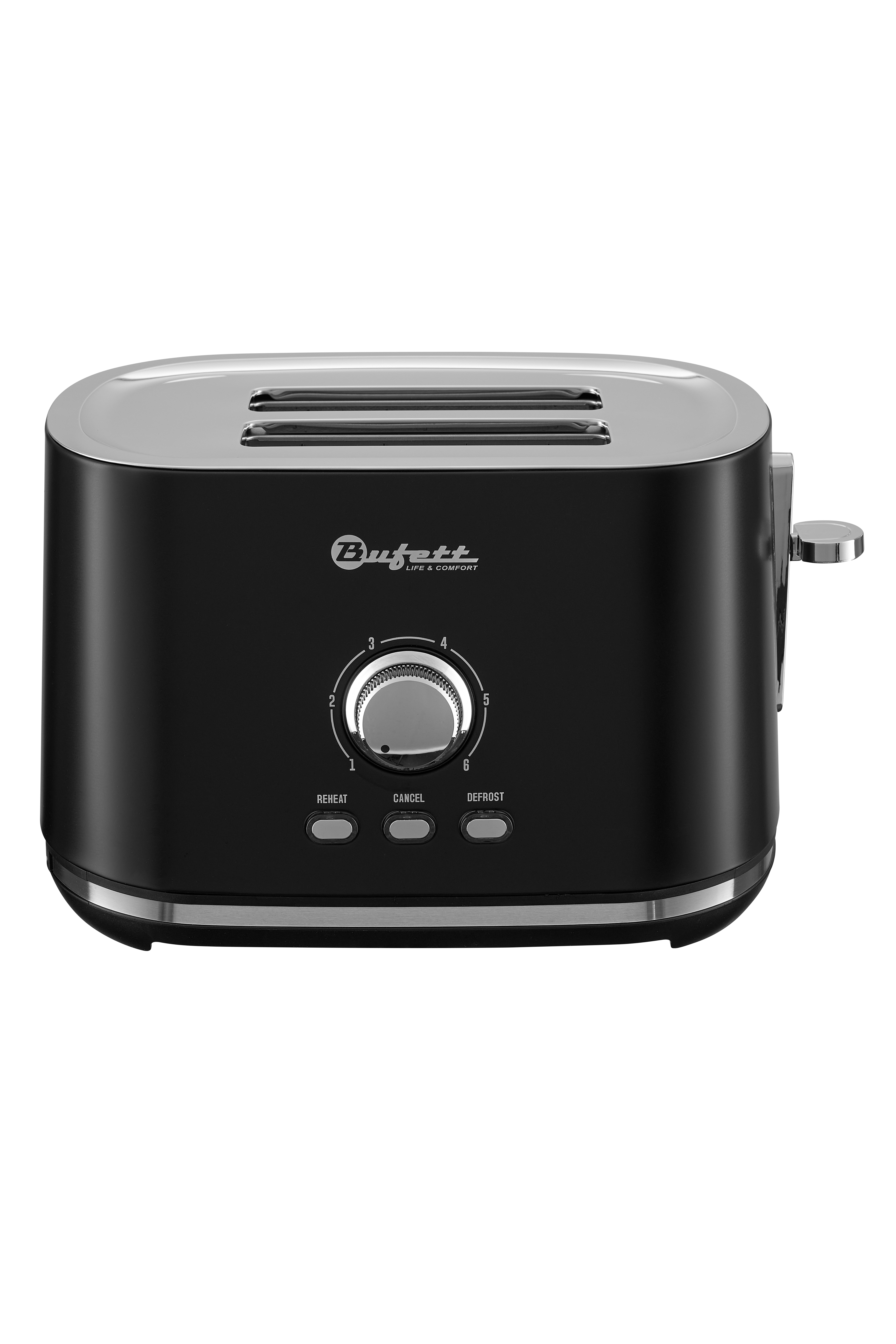 Изображение товара Бытовой тостер Bufett черный 2 отсека автоматическое поднятие