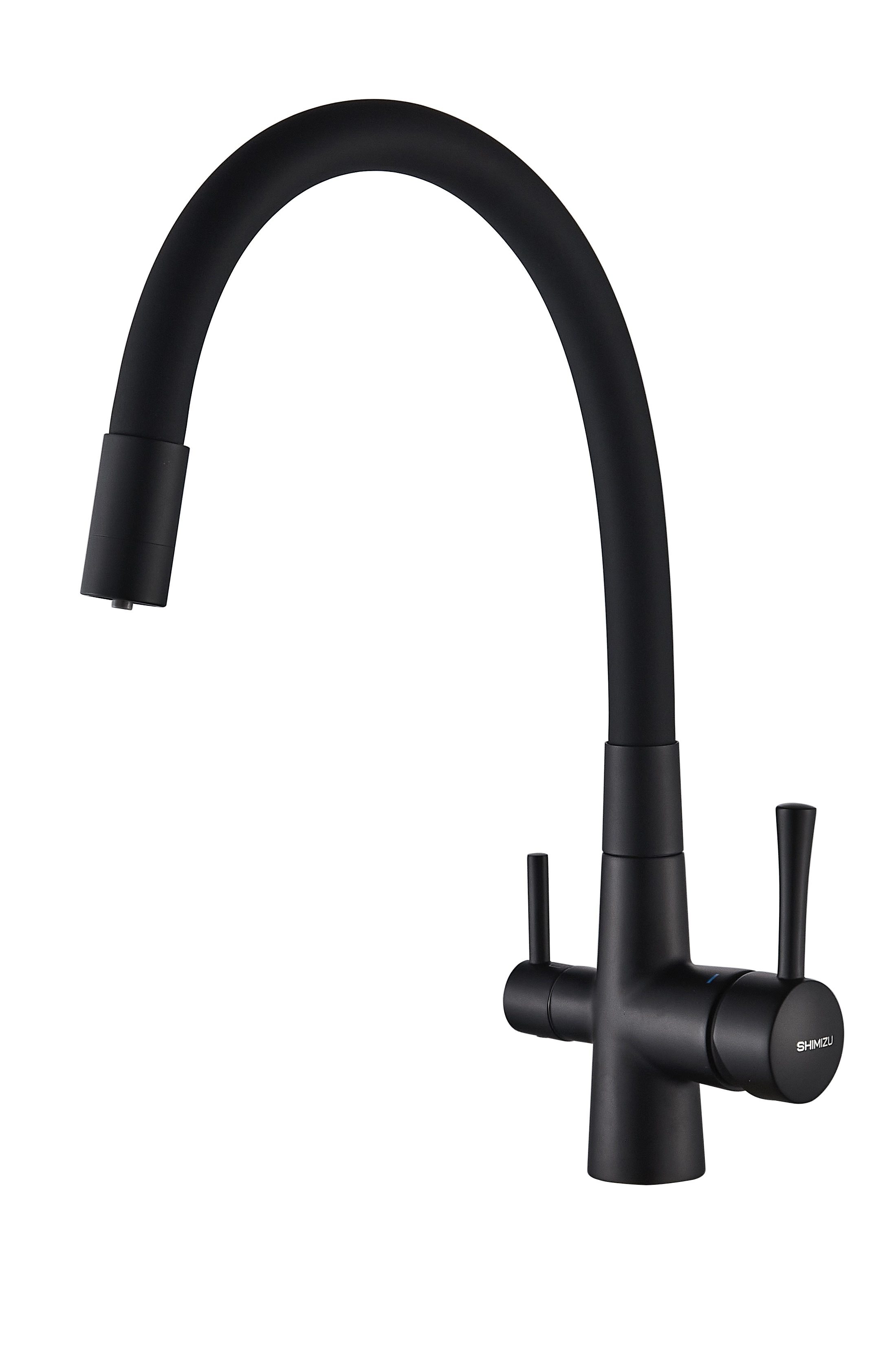 Изображение товара Смеситель для кухни Shimizu smz 1006598 поворотный излив 36 см цвет черный