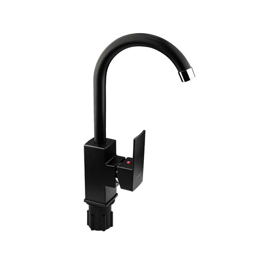 Изображение товара Смеситель для кухни Brimix Смеситель кухонный поворотный излив 26 см цвет черный