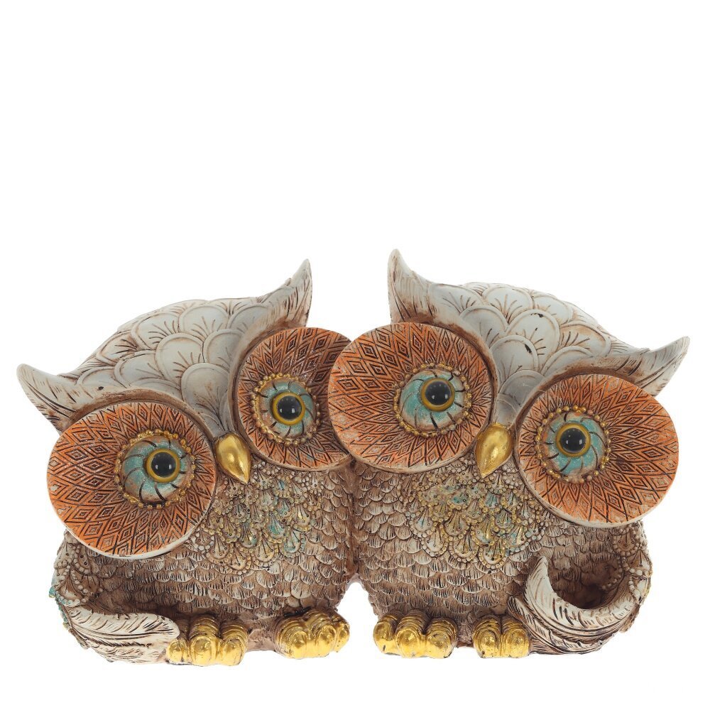 Изображение товара Декоративная фигура Совы 14.5 см разноцветная