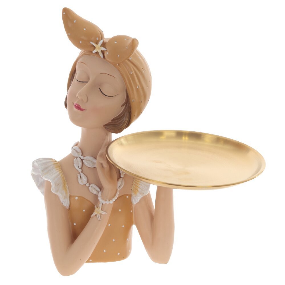Изображение товара Декоративная фигурка Девушка с подносом, 27 см