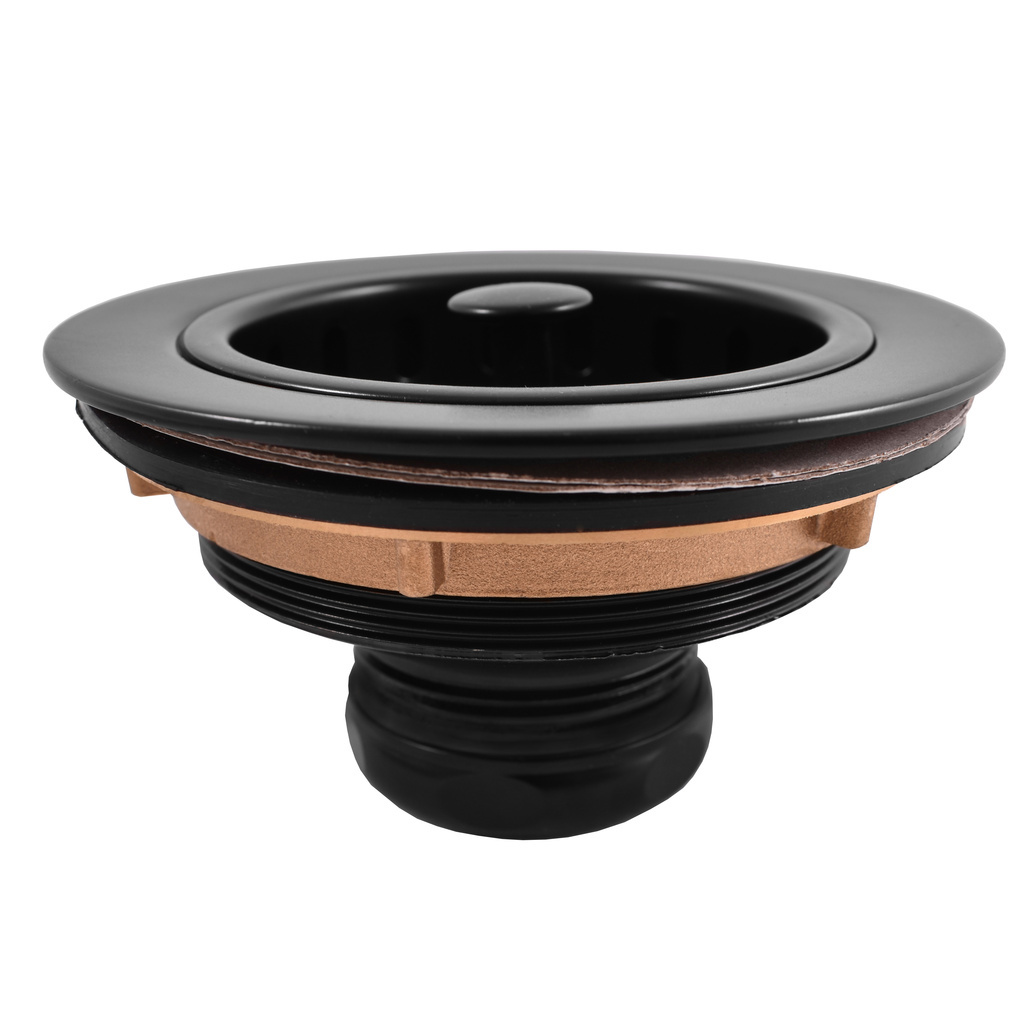 Изображение товара Донный клапан для раковины Ravslezak MD0819CMAT 7 см бронза система клик-клак