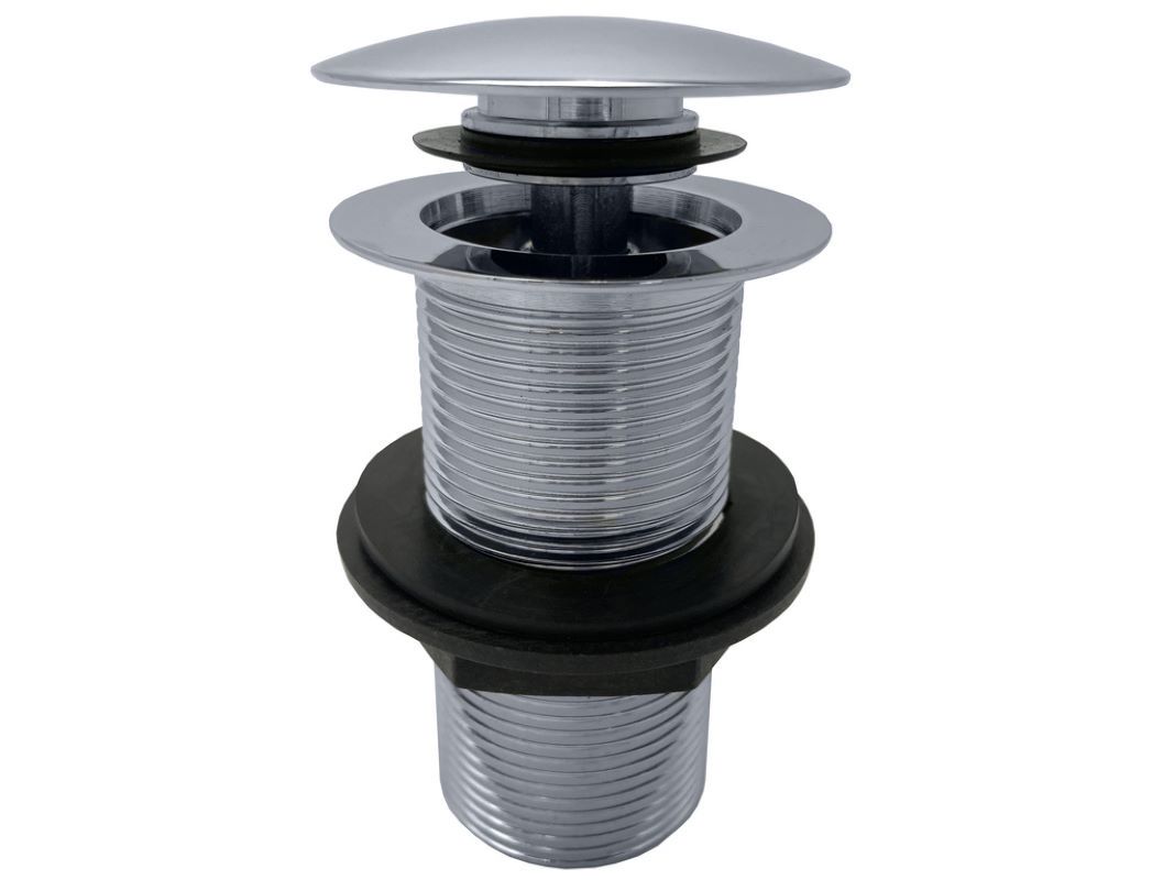 Изображение товара Донный клапан для раковины Ravslezak MD0798 10 см хром клик-клак