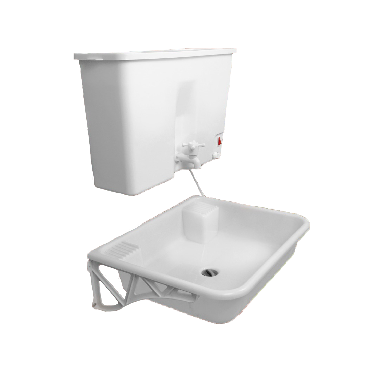 Изображение товара Водонагреватель наливной с раковиной ДТРД 22 л пластиковый бак