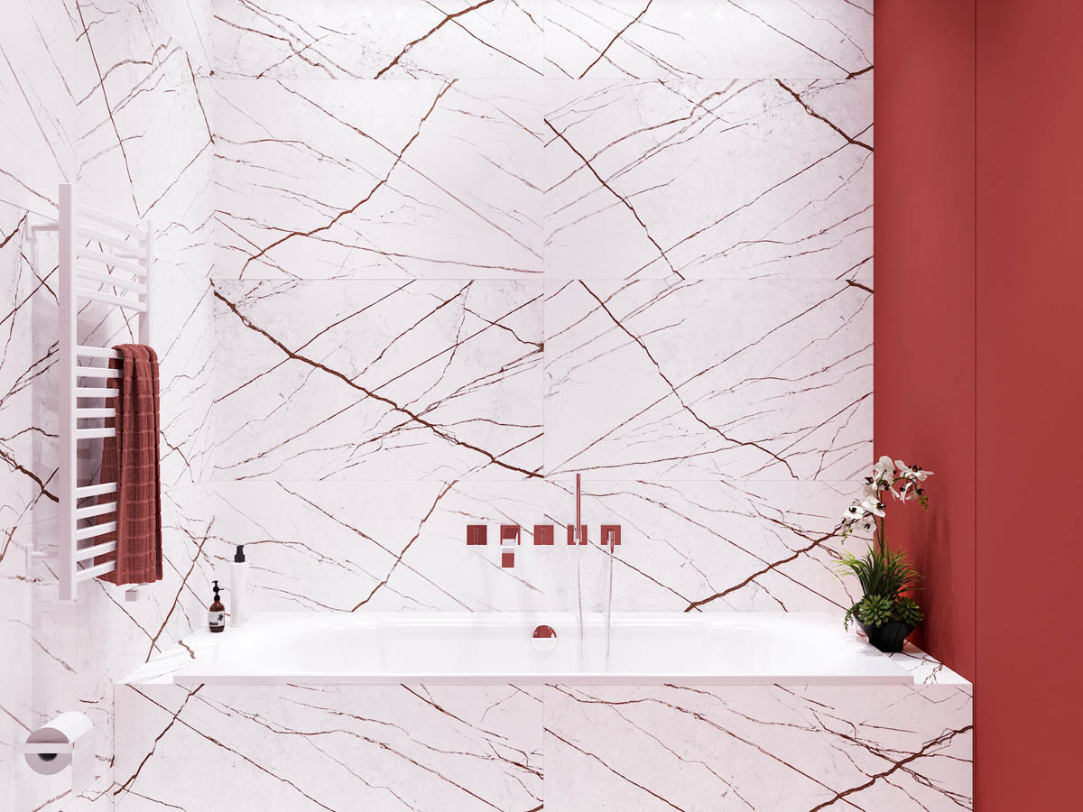 Изображение товара Керамогранит IDALGO HOME Граните сандра белый 60x120см ректифицированный камень