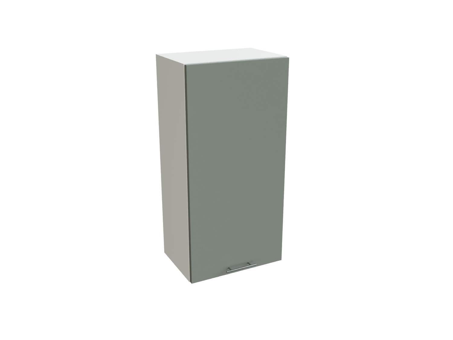 Изображение товара Навесной шкаф Валерия 45x92 см из МДФ с ПВХ покрытием, белый/лагуна