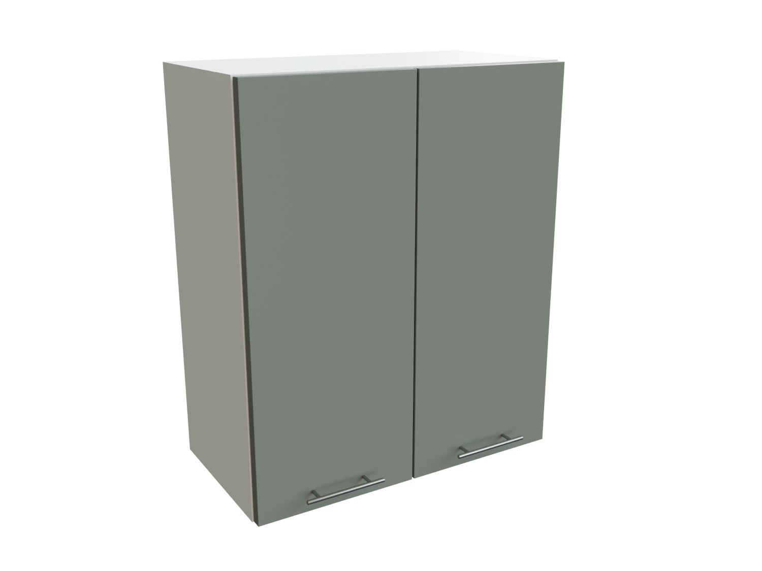 Изображение товара Навесной шкаф Сурская Мебель Валерия 60x71.60x31.80 см МДФ цвет белый/лагуна