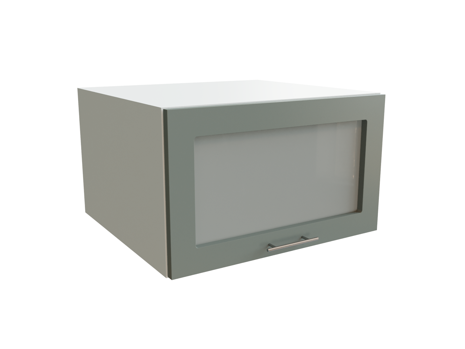 Изображение товара Навесной шкаф горизонтальный Валерия 60x35.8x57.4 см МДФ стекло ПВХ Россия