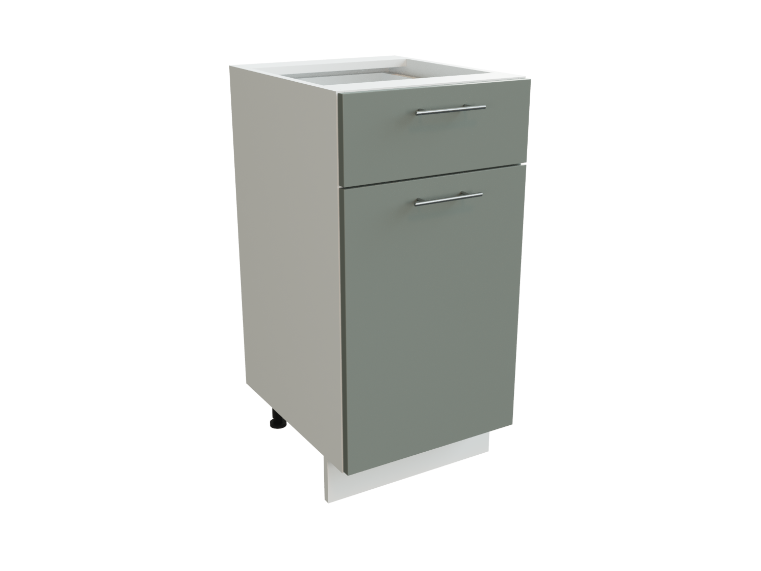 Изображение товара Напольный шкаф Валерия Сурская Мебель 40x81.6x47.8 см МДФ белый/лагуна