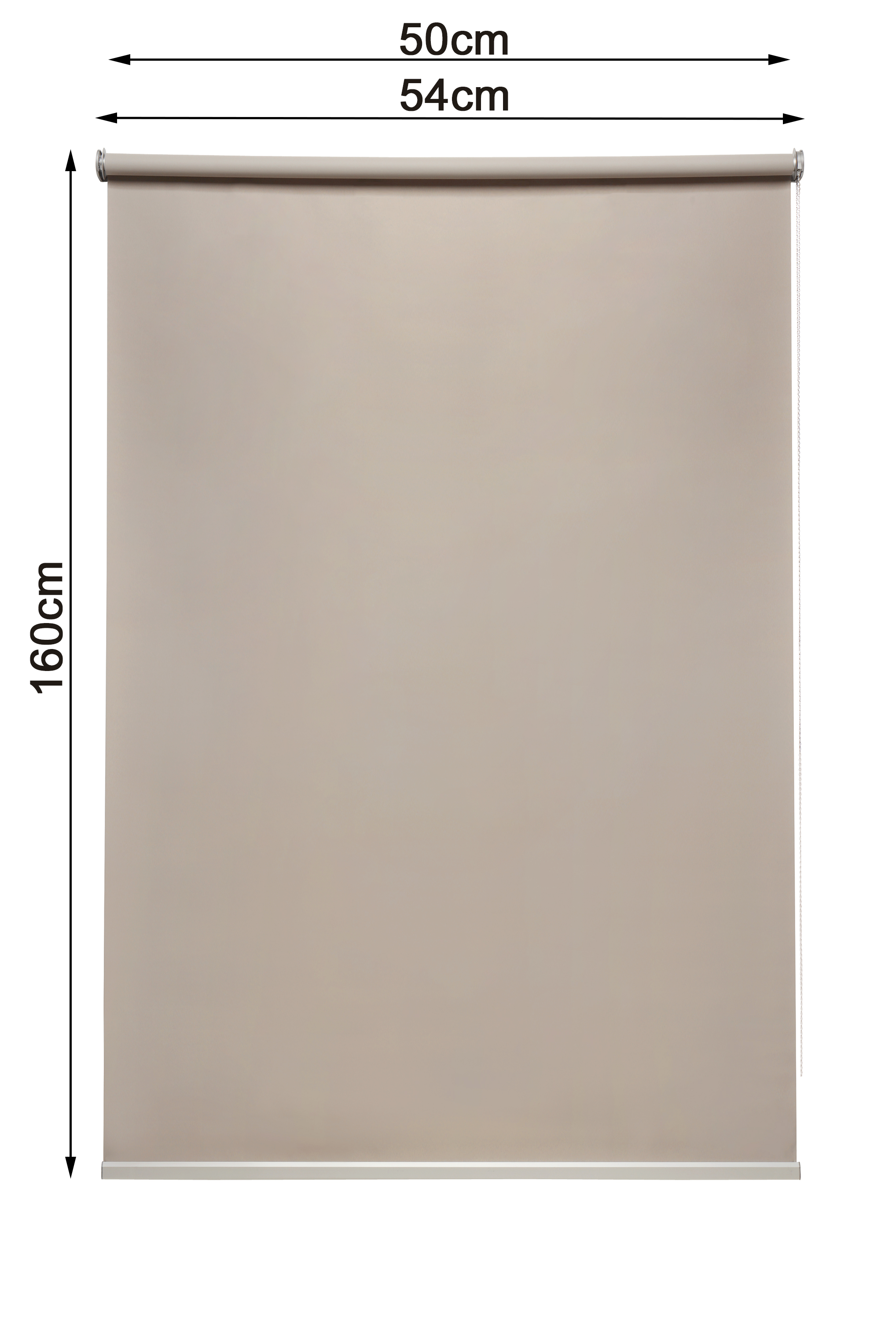 Штора рулонная блэкаут Inspire Belem 50x160 см коричневая - 2