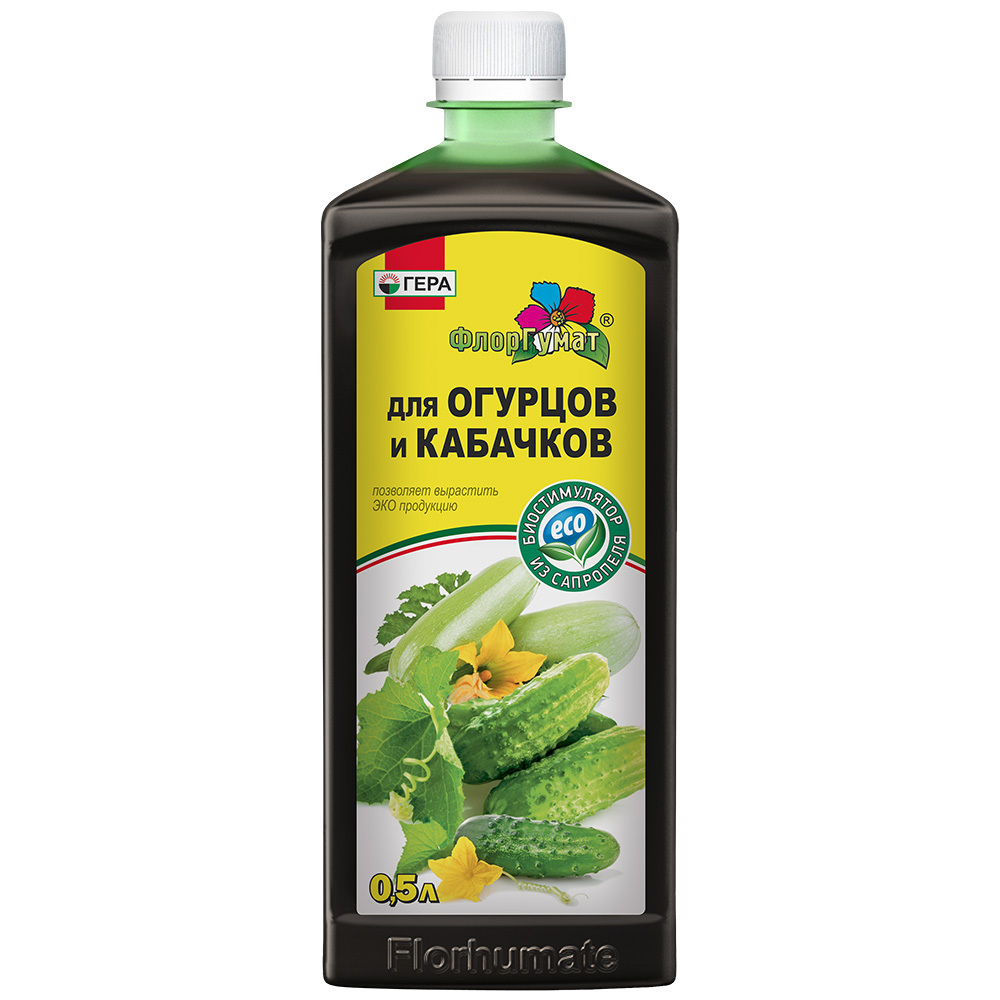 Изображение товара Удобрение ФлорГумат для огурцов и кабачков 0.5 кг