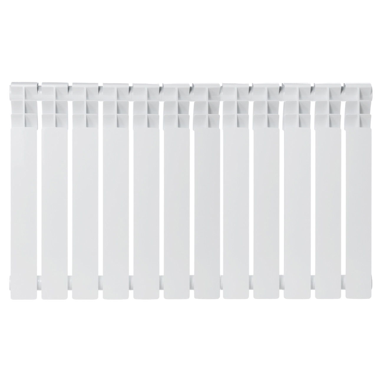 Изображение товара Биметаллический радиатор Zerten Eco 500/80 12 секций боковое подключение белый