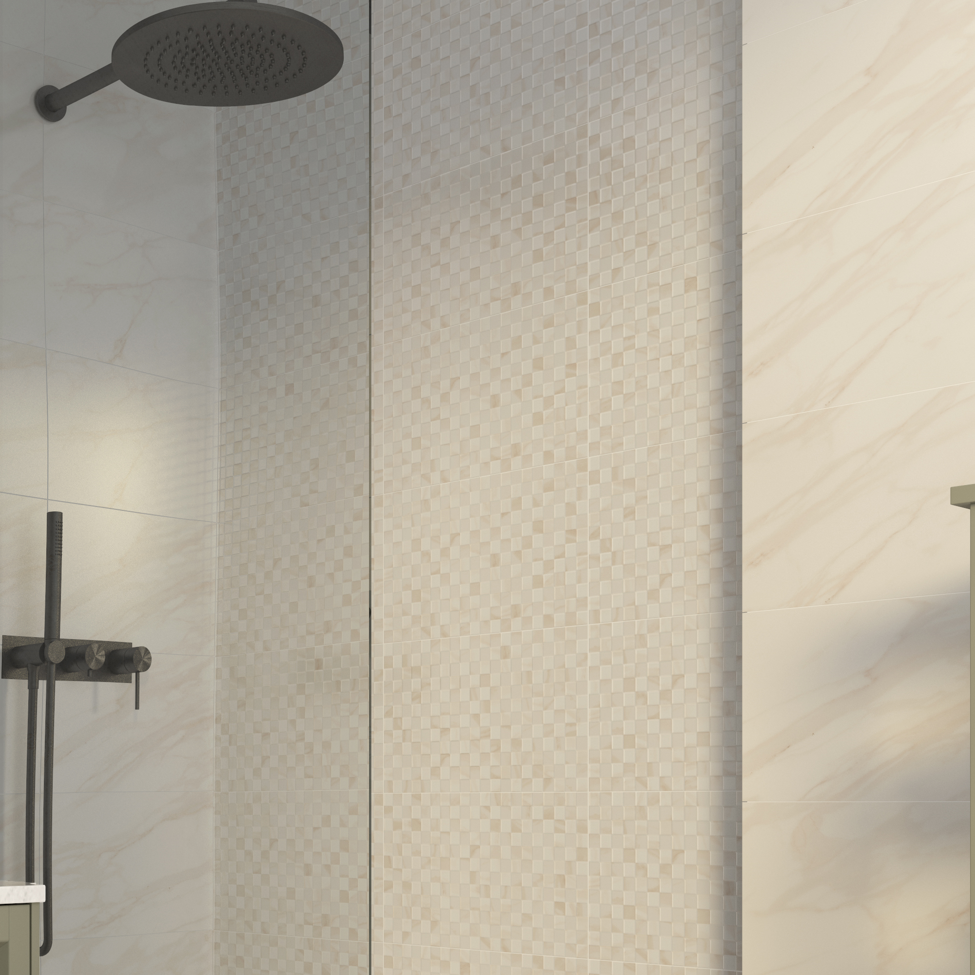 Изображение товара Настенная керамическая плитка Тиана 03 25x40 см бежевый глянец Россия