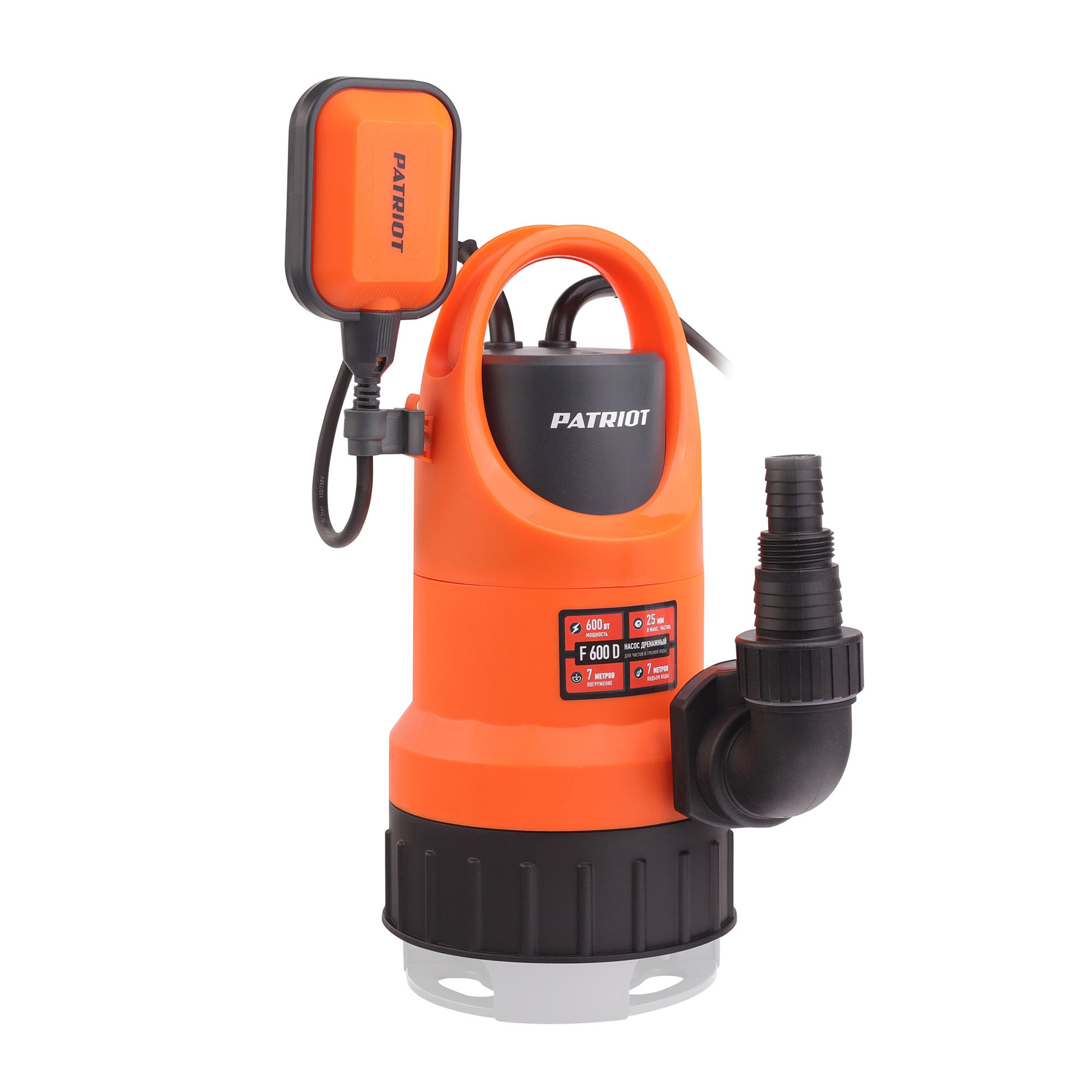 Изображение товара Погружной дренажный насос Patriot 600 10020 без измельчителя