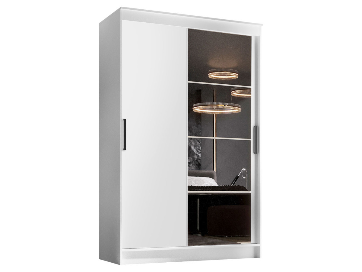 Изображение товара Шкаф-купе Эра 200x126x59 см 5 полок ЛДСП цвет белый