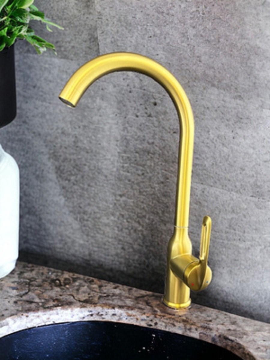 Изображение товара Смеситель для кухни Oute поворотный излив 29 см цвет бронза