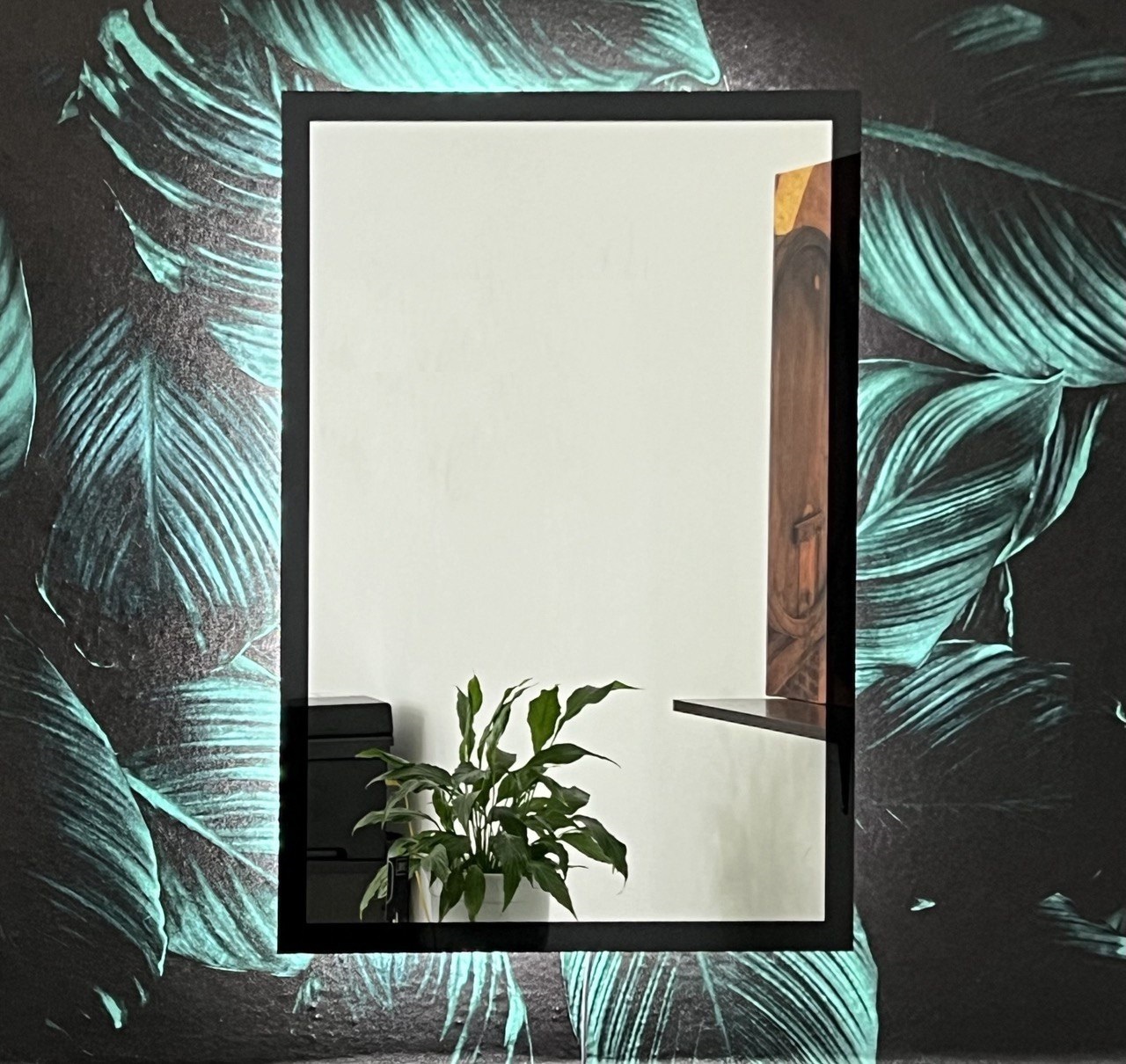 Изображение товара Зеркало для ванной Alfa mirrors Екатерина 50x60 см с LED подсветкой и взмаховским выключателем