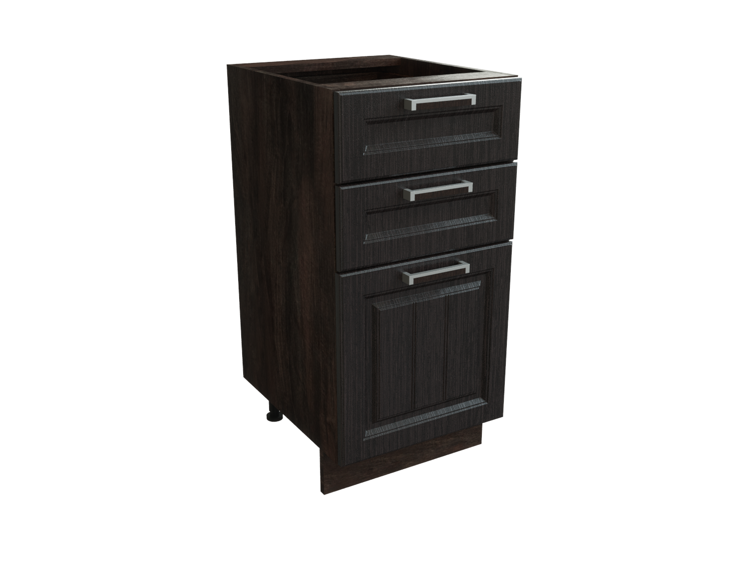 Изображение товара Напольный шкаф с 3 ящиками Сурская мебель Прага 40x81.6x47.8 см Венге кальяри