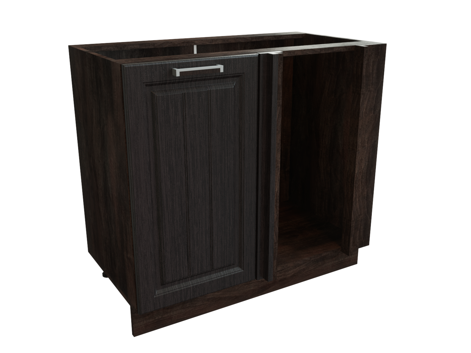 Изображение товара Напольный шкаф угловой с 1 дверцей Сурская мебель Прага 99x81.6x57.4 см ЛДСП цвет кальяри/венге