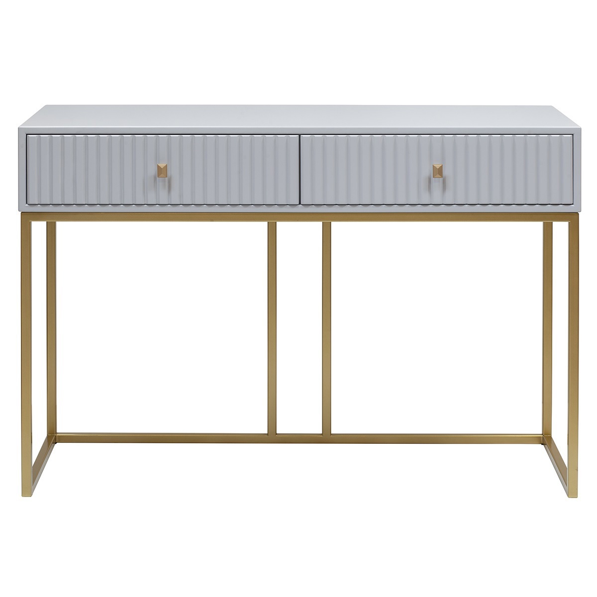 Изображение товара Консоль Greenween Verona 111.20x40x78 см металл цвет серый/золотой